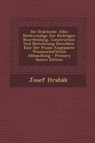 Cover of Die Drahtseile