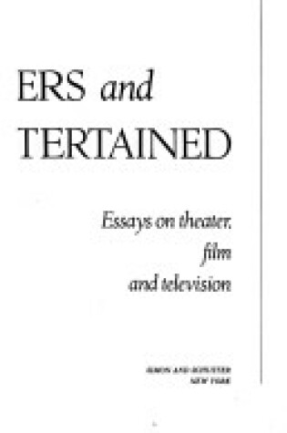 Cover of Entertainers and the Entertained