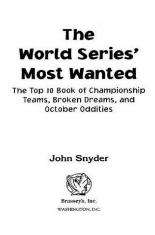 Cover of The World Series' Most Wanted