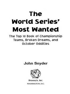 Book cover for The World Series' Most Wanted