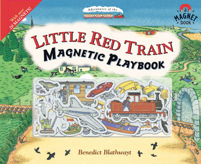 Book cover for Little Red Train Magnetic Playbook