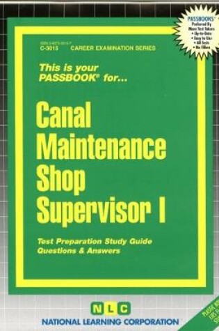 Cover of Canal Maintenance Shop Supervisor I