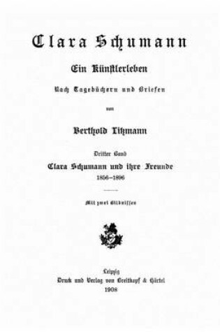 Cover of Clara Schumann, Ein Künstlerleben