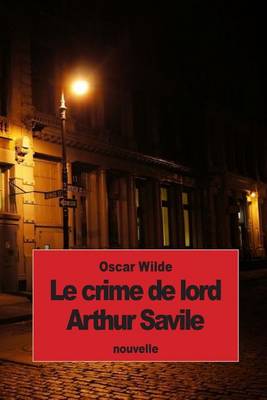 Book cover for Le crime de lord Arthur Savile