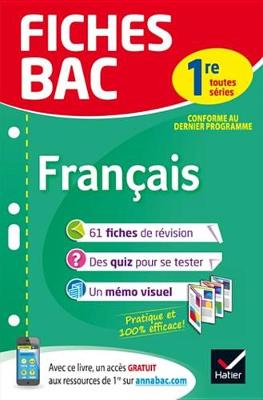 Book cover for Fiches Bac Francais 1re Toutes Series