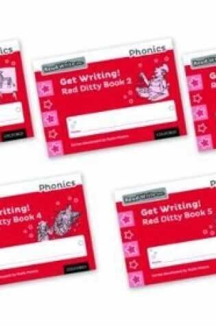 Cover of Read Write Inc. Phonics: Get Writing! Red Ditty Books 1-5 Pack of 50