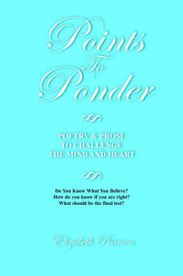 Book cover for Points to Ponder