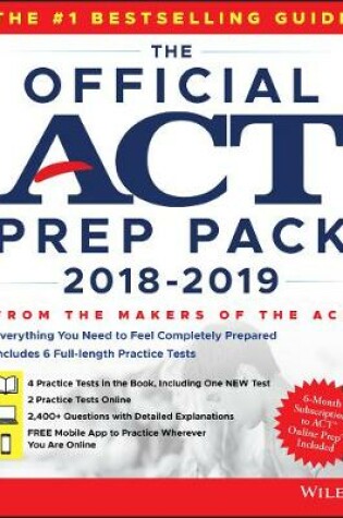 Cover of The Official ACT Prep Pack with 6 Full Practice Tests (4 in Official ACT Prep Guide + 2 Online)