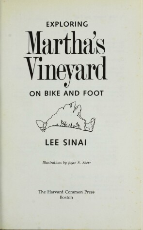 Book cover for Exploring Martha's Vineyard on Bike and on Foot