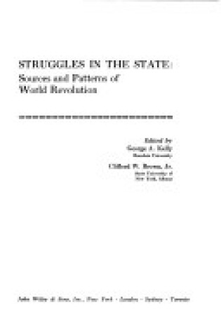 Cover of Struggles in the State