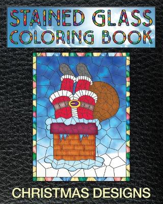 Book cover for Christmas Designs Stained Glass Coloring Book