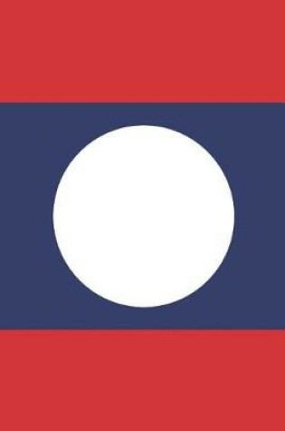 Cover of Laos Flag Notebook - Lao Flag Book - Laos Travel Journal