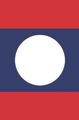 Book cover for Laos Flag Notebook - Lao Flag Book - Laos Travel Journal