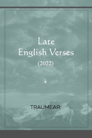 Cover of Late English Verses