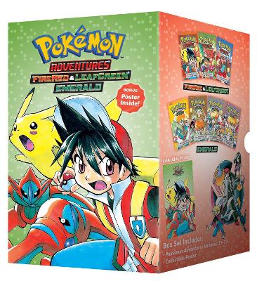 Cover of Pokémon Adventures FireRed & LeafGreen / Emerald Box Set