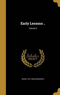 Book cover for Early Lessons ..; Volume 2