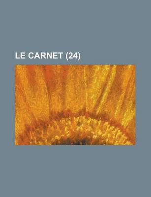 Book cover for Le Carnet (24)