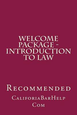 Cover of Welcome Package - Introduction to Law