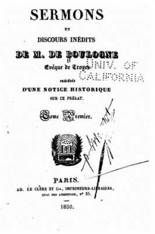 Cover of Sermons et Discours Inedits de M. de Boulogne