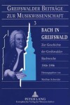 Book cover for Bach in Greifswald