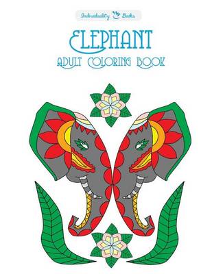 Book cover for Elephant Adult Coloring Book