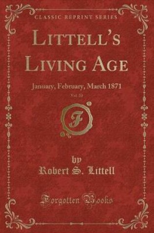 Cover of Littell's Living Age, Vol. 20