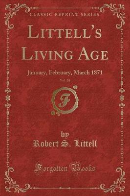 Book cover for Littell's Living Age, Vol. 20