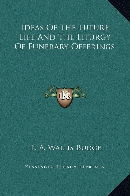 Book cover for Ideas Of The Future Life And The Liturgy Of Funerary Offerings