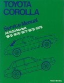 Book cover for Toyota Corolla Service Manual 1975-1979  All 1600 Models