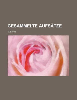 Book cover for Gesammelte Aufsatze (2)