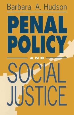 Book cover for Penal Policy and Social Justice
