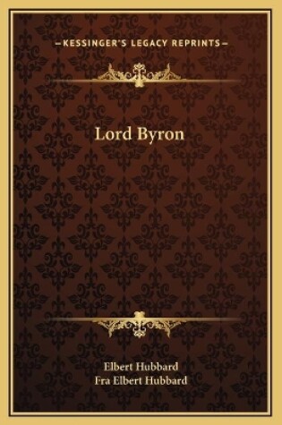 Cover of Lord Byron