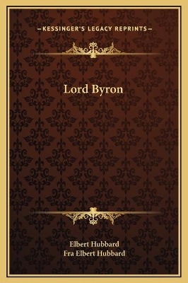 Book cover for Lord Byron