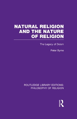 Book cover for Natural Religion and the Nature of Religion