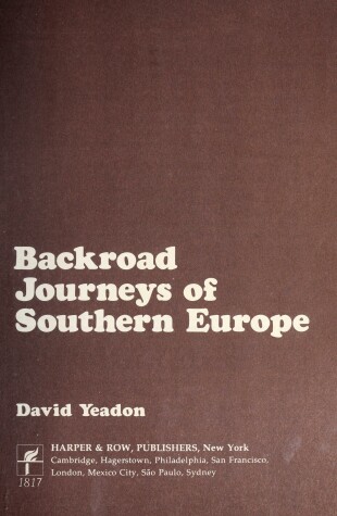 Book cover for Backroad Journeys of Southern Europe