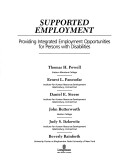 Book cover for Supported Employment