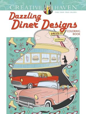 Book cover for Creative Haven Dazzling Diner Designs
