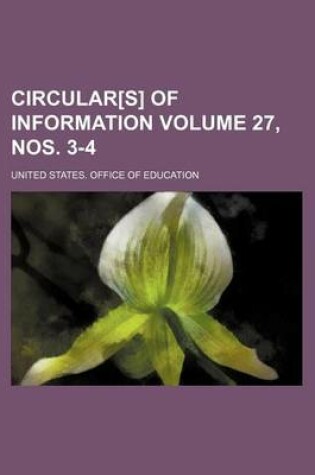 Cover of Circular[s] of Information Volume 27, Nos. 3-4