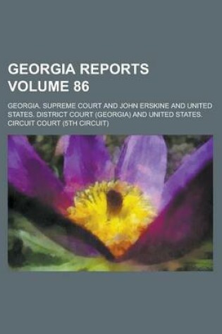 Cover of Georgia Reports Volume 86