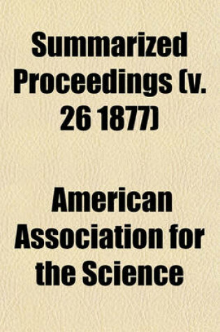 Cover of Summarized Proceedings (V. 26 1877)