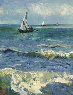 Book cover for Seascape Near Les Saintes Maries de la Mer, Vincent Van Gogh. Ruled Journal