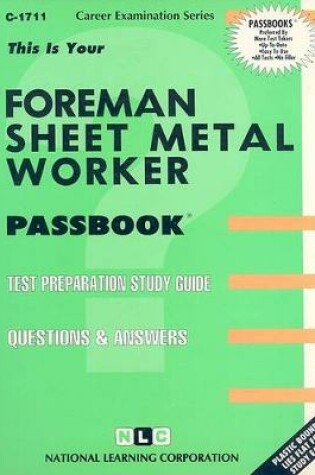 Cover of Foreman Sheet Metal Worker