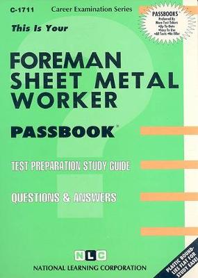 Book cover for Foreman Sheet Metal Worker