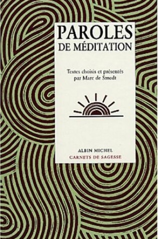 Cover of Paroles de Meditation