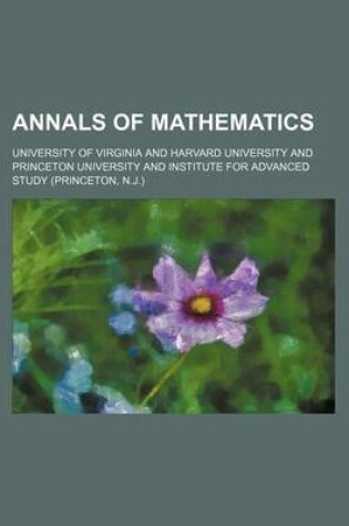 Cover of Annals of Mathematics