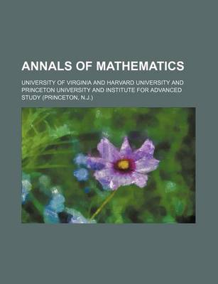 Book cover for Annals of Mathematics