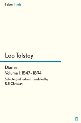 Cover of Tolstoy's Diaries Volume 1: 1847-1894