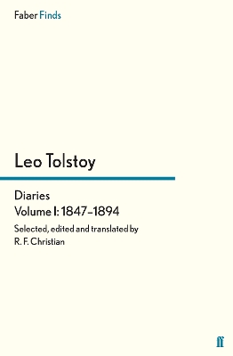 Book cover for Tolstoy's Diaries Volume 1: 1847-1894