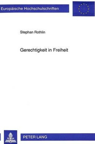 Cover of Gerechtigkeit in Freiheit