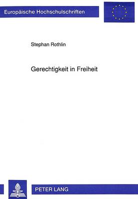 Book cover for Gerechtigkeit in Freiheit